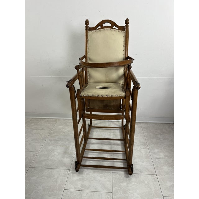 Mid-Century Italian Childrens Rocking Chair, 1930s For Sale - Image 4 of 9