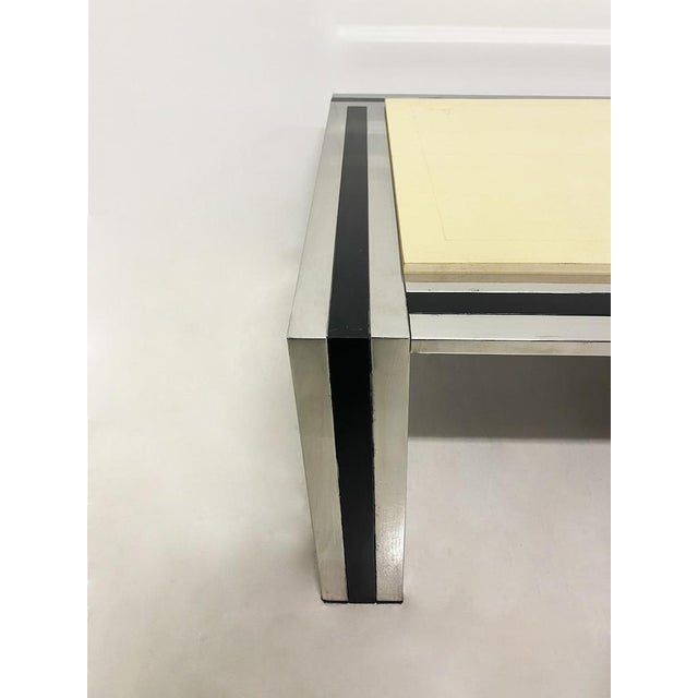 Beige Vintage Coffee Table by Romeo Rega, 1970s For Sale - Image 8 of 9