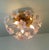 Murano Style Flush Mount Light Pink Flower Ceiling Light Glass Chandelier For Sale - Image 9 of 14