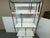 Chrome Modern White + Chrome Etagere For Sale - Image 8 of 12