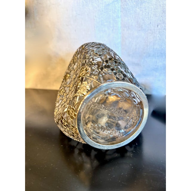 Silver Chinese Export Silver Overlay Decanter For Sale - Image 8 of 9