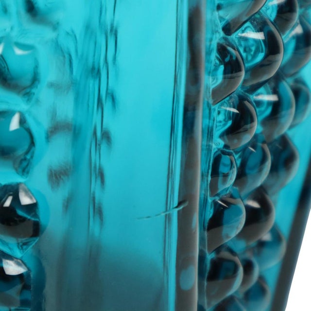 Vintage Blue Bubble Vase by Stolle Nieman, 1970s For Sale - Image 18 of 18
