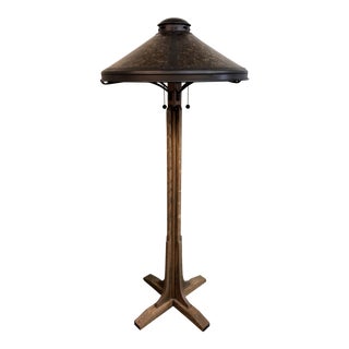 Arts & Crafts Mica Lamp Company Coppersmith Bungalow Floor Lamp For Sale