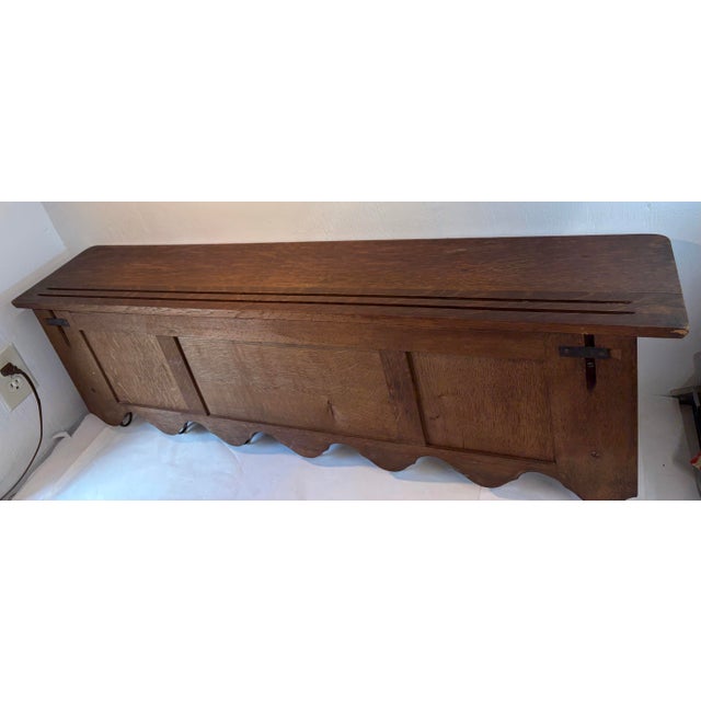 Vintage French Carved Wood Coat or Pot Rack For Sale - Image 11 of 12