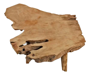 One Slab Free Form Rustic Reclaimed Coffee Table