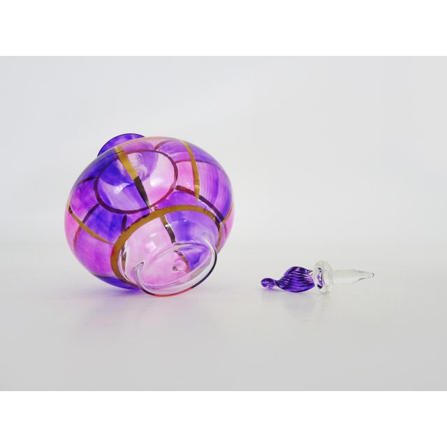 Gold Mid-Century Murano Glass Perfume Bottle, 1950s For Sale - Image 8 of 9