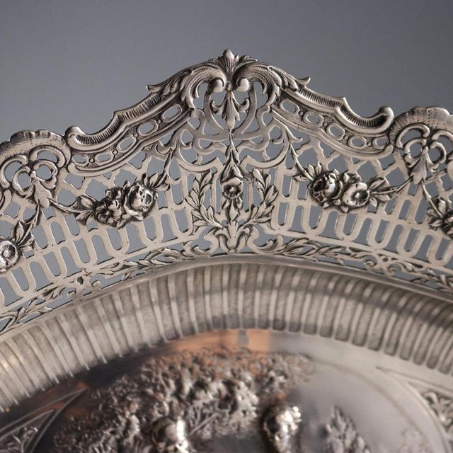 Antique Silver Centerpiece, Europe, 19th-20th Century For Sale - Image 4 of 12