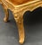 Early 20th Century Pair of Italian Gilt-Wood Benches With Brown Leather Upholstery, 20th Century. For Sale - Image 5 of 9