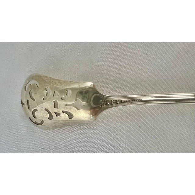 English 1910s English Sterling Silver Serving Spoon For Sale - Image 3 of 6