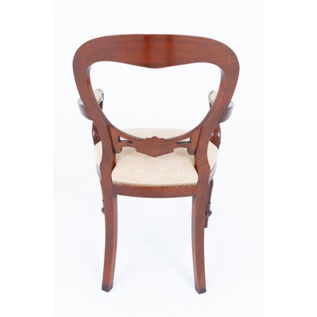 Victorian Balloon Back Dining Chairs, 1890s, Set of 8 For Sale - Image 4 of 7