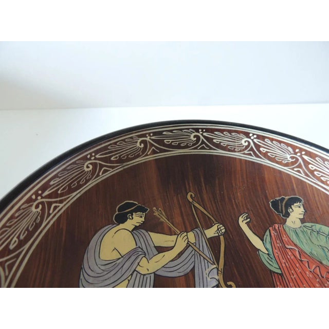 Vintage Greek Hand Painted Footed Krater Bowl For Sale In Tampa - Image 6 of 8