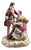 French Porcelain Lace Group of Musical Couple from Bourdois & Bloch For Sale