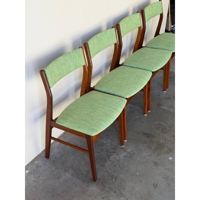 1960s 1960s Set of 4 Danish Teak Dining Chairs in Style of Erik Buch Mid Century Modern For Sale - Image 5 of 10