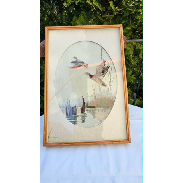 Gray Ducks in Flight Diorama, 1970s, Framed For Sale - Image 8 of 8