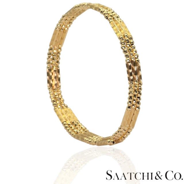 Contemporary 18k (750) Yellow Gold: Bracelet / Bangel / Necklace, Magnetic Chain. For Sale - Image 3 of 14