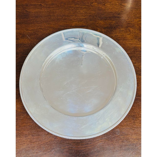 Rare Antique Sterling Silver 12" Round Beaded Tray Hardy Brothers Sydney and Brisbane- Made in England-Antique Sterling...