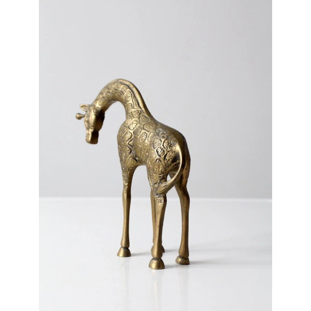 Mid-Century Brass Giraffe For Sale - Image 9 of 12