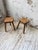 Vintage Oak Stools by Henri Bataille, 1950s, Set of 2 For Sale - Image 6 of 18