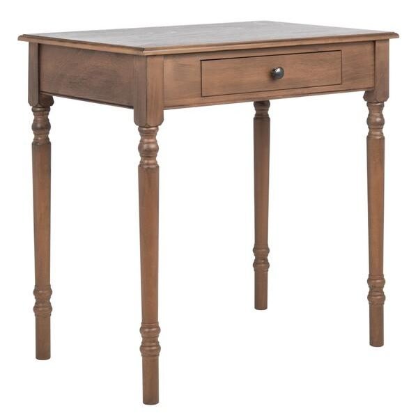 Not Yet Made - Made To Order Arina 1 Drawer Desk - Brown For Sale - Image 5 of 11