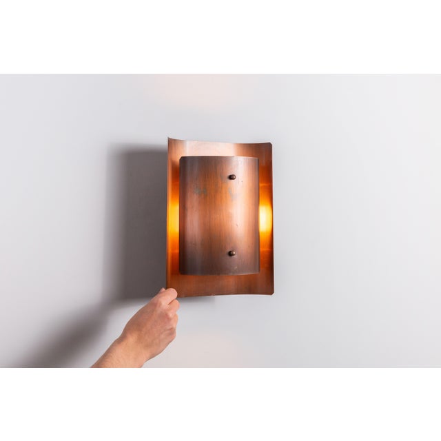 Danish Copper Wall Lamp, 1960s For Sale - Image 6 of 13