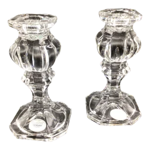 Gorham Crystal Baroque Candlestick Holders - S Pair