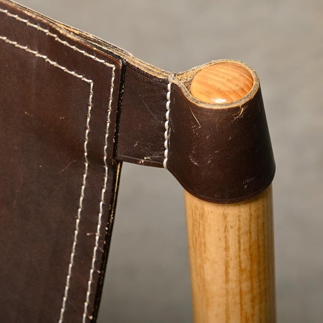 Sirocco Safari Lounge Chairs in Dark Brown Leather and Ash by Arne Norell for Arne Norell Ab, 1970s, Set of 2 For Sale - Image 16 of 18