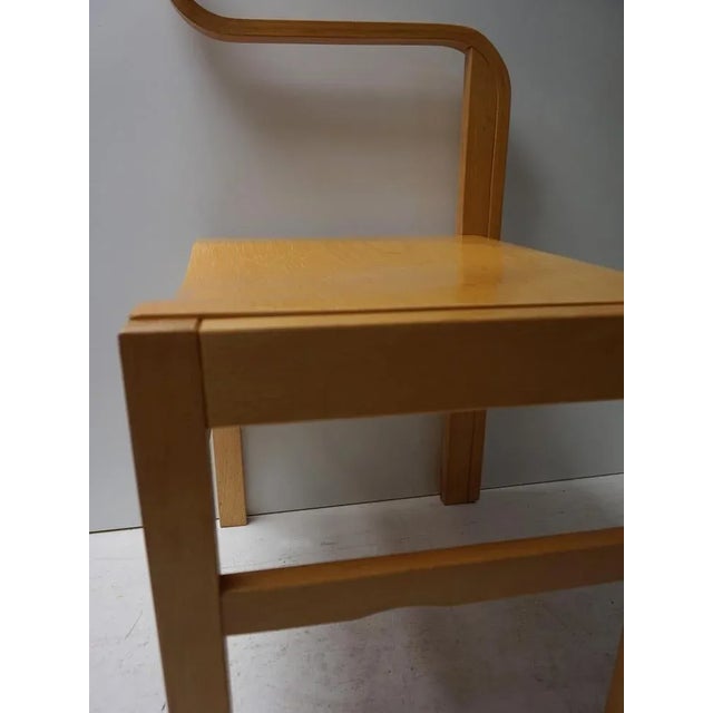 Dutch Plywood and Beech Armchair attributed to Enraf Nonius for Delft, 1970s For Sale - Image 6 of 11