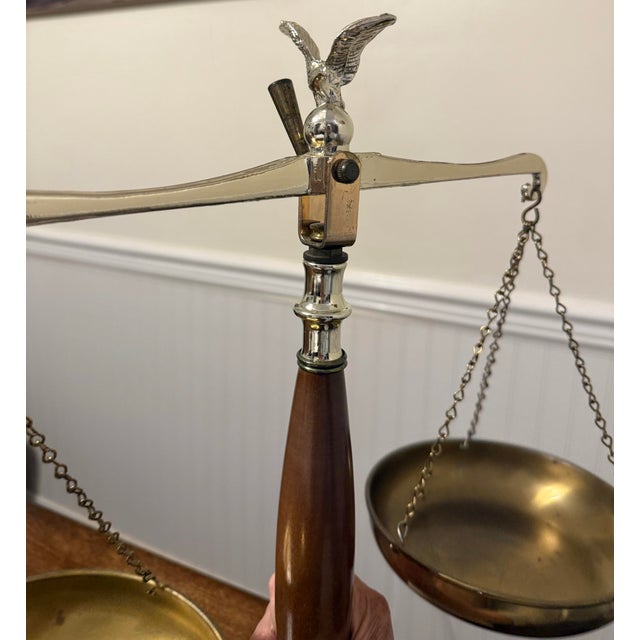 Brass Scale of Justice With Eagle For Sale - Image 8 of 12
