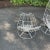 Metal Pair of MCM Wrought Iron Siesta Chaise Loungers Attributed to Homecrest For Sale - Image 7 of 9