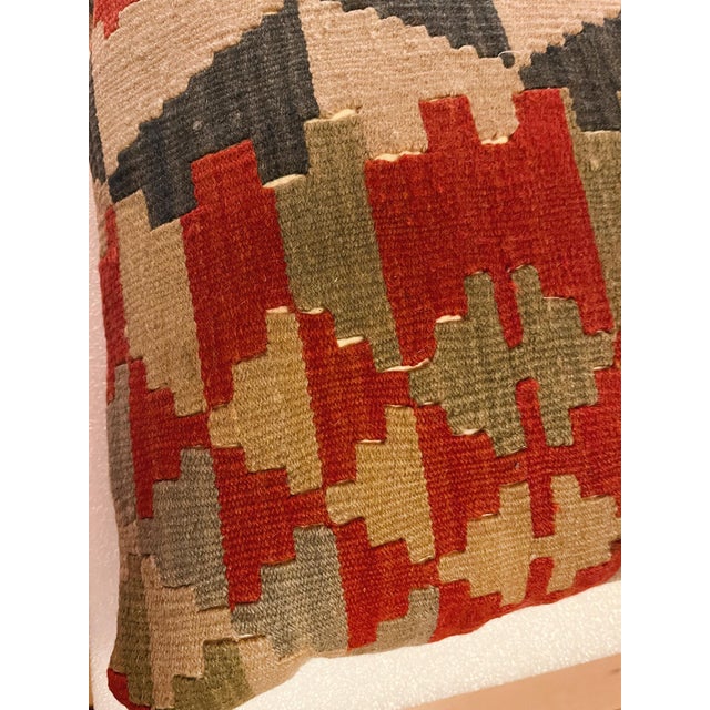 Late 19th Century 19th Century Navajo Blanket Pillows - a Pair For Sale - Image 5 of 6