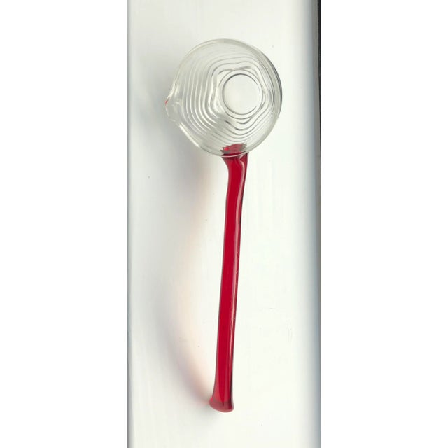 1930s Duncan Miller Carribean Wave Party Punch Bowl Set by in Ruby Red-12 Pieces For Sale - Image 4 of 7