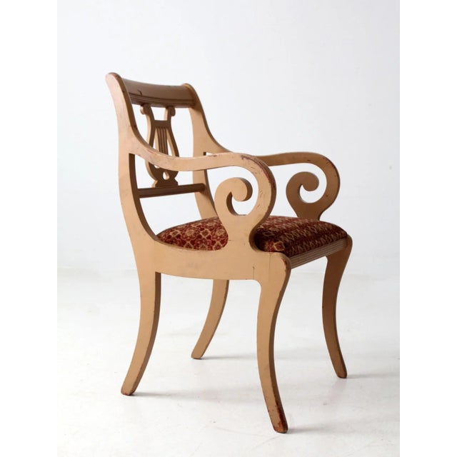 Antique Lyre Back Armchair For Sale - Image 11 of 14