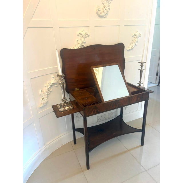 Antique Georgian Mahogany Dressing Table, 1780 For Sale - Image 6 of 12