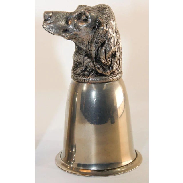 English Gucci Silver Plated Animal Stirrup Cups Signed Italy, 1970s For Sale - Image 3 of 13