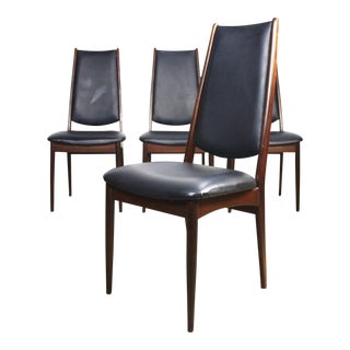 Rosewood Danish Modern Dining Chairs - A Set of 4, Denmark For Sale