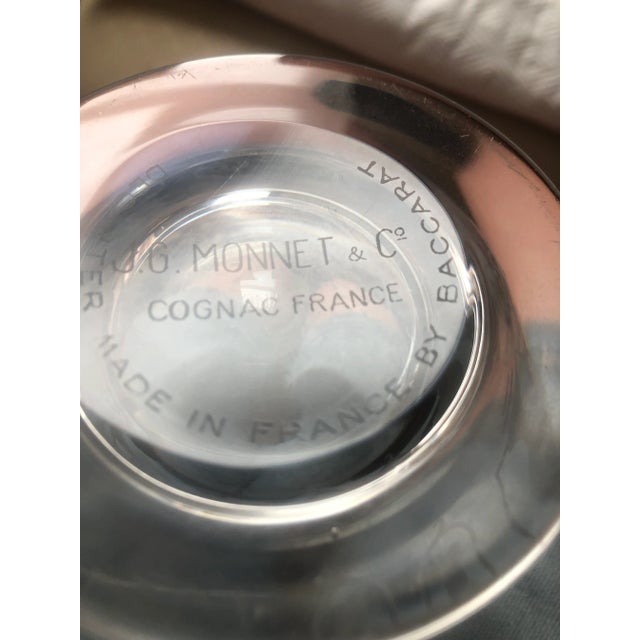 Transparent Vintage Baccarat Crystal Wine Decanter Etched Flower Vines For Sale - Image 8 of 9