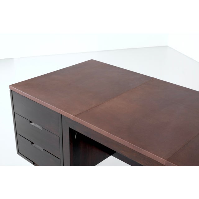Canaan Desk in Wood and Leather by Marcel Breuer for Gavina, Italy, 1950s For Sale - Image 18 of 18