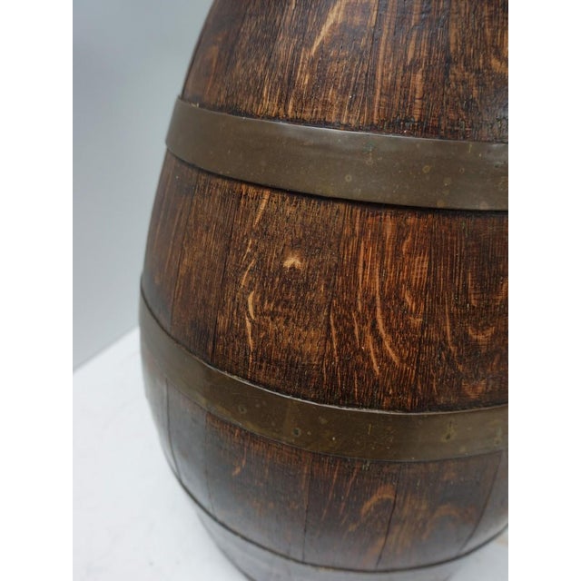 1930s French Copper and Oak Bound Pitcher, 1930s For Sale - Image 5 of 10