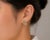 French Late 20th Century 14K White Gold Yellow Sapphire Diamond Floral French Clip Earrings, Pair For Sale - Image 3 of 3