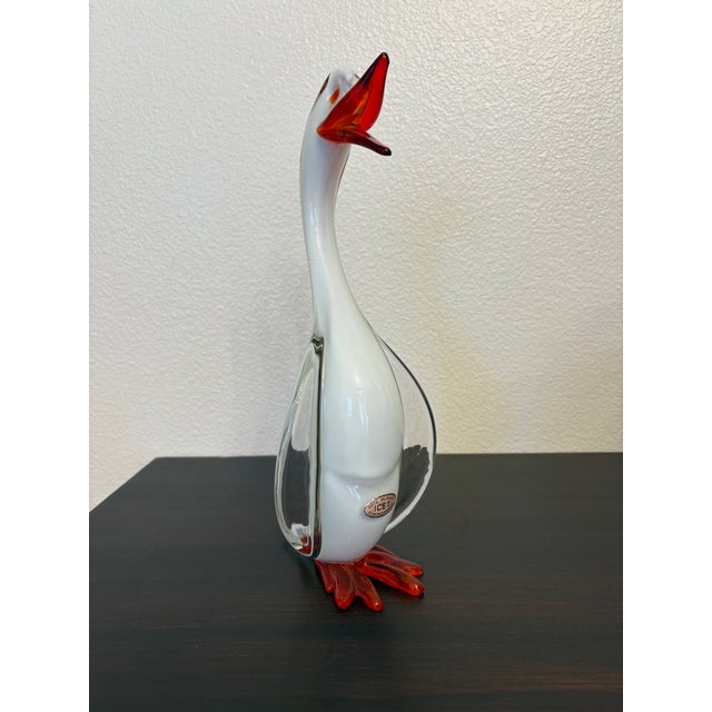 Murano Vintage Murano Blown Glass Heron Sculpture For Sale - Image 4 of 8
