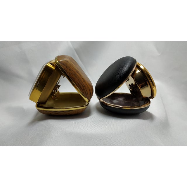 Mid-Century Modern Mid 20th Century Folding Alarm Clocks Junghans and Bayard- Set of 2 For Sale - Image 3 of 9