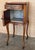French Provincial Antique French Mahogany Night Stands with marble top and wheels, 1900, 2 Pieces For Sale - Image 3 of 18