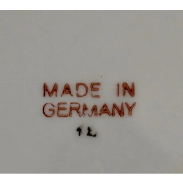 Vtg. Colbalt Blue, Floral Bouquet W/Silver Overlay Plate Made in Germany For Sale - Image 11 of 13