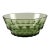 Vintage Hazel-Atlas Green Glass Salad Serving Bowl For Sale