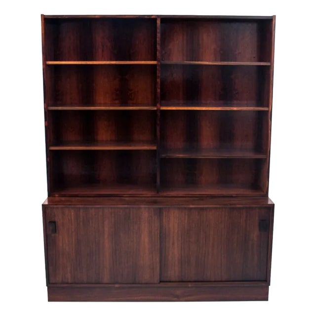 Danish Teak Bookcase, 1960s For Sale