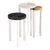 Regina Andrew Andres Hair on Hide Mixer Table Set, Polished Nickel For Sale