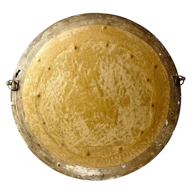 Traditional English Regency Round Convex Mirror For Sale - Image 3 of 3