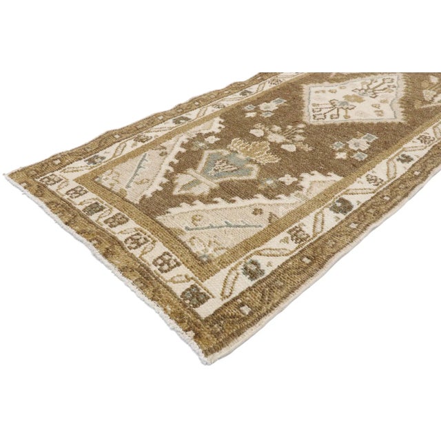 Mission Mid 20th Century Vintage Persian Hamadan Runner Rug , 02'07 X 25'02 For Sale - Image 3 of 9