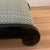 Neoclassical Style High Gloss Black Low Scroll Stool With Fortuny Cotton Fabric For Sale - Image 4 of 7