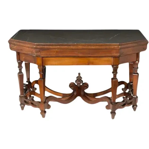 Late 19th Century Italian Walnut Console Table For Sale - Image 13 of 13